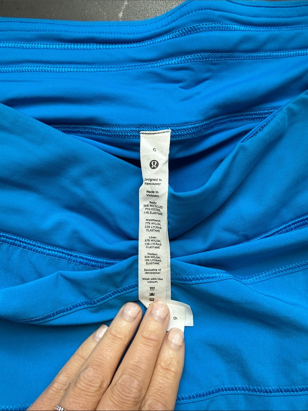 lululemon athletica Bright Blue Women’s Skort - Picture 2 of 3
